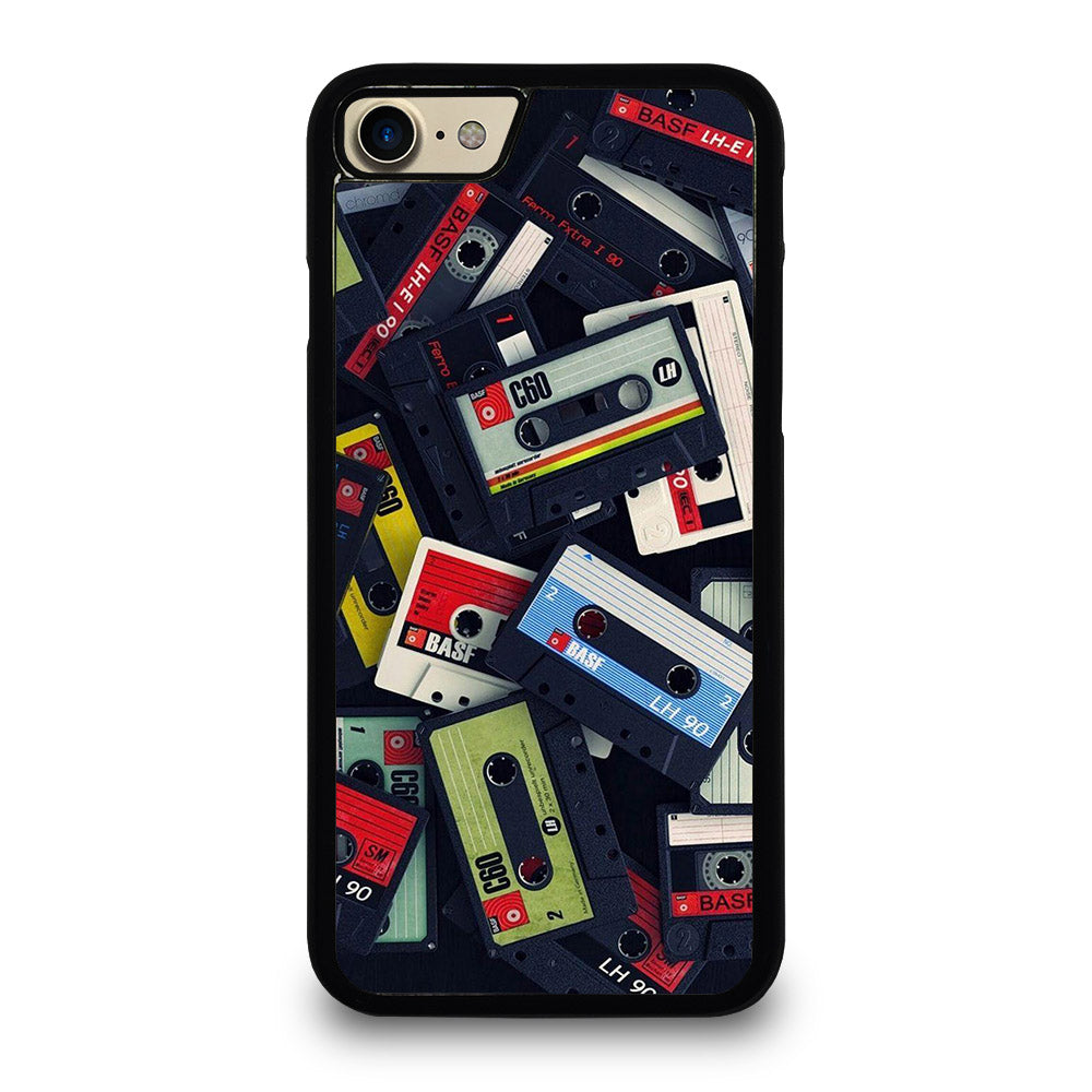 RETRO CASSETTE TAPE PATTERN iPhone 7 / 8 Case Cover