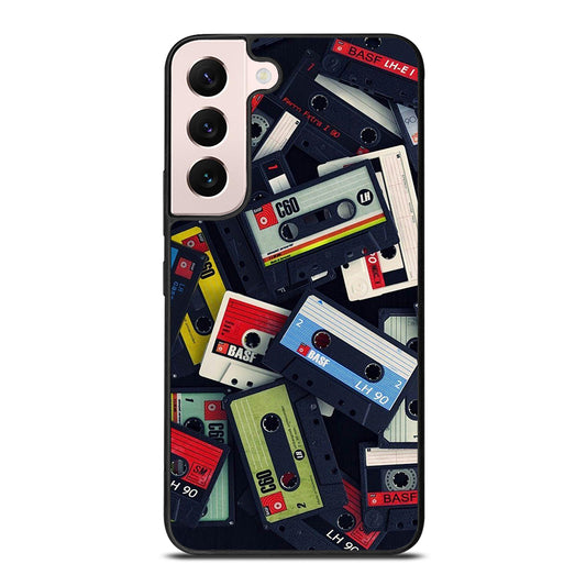 RETRO CASSETTE TAPE PATTERN Samsung Galaxy S22 Plus Case Cover