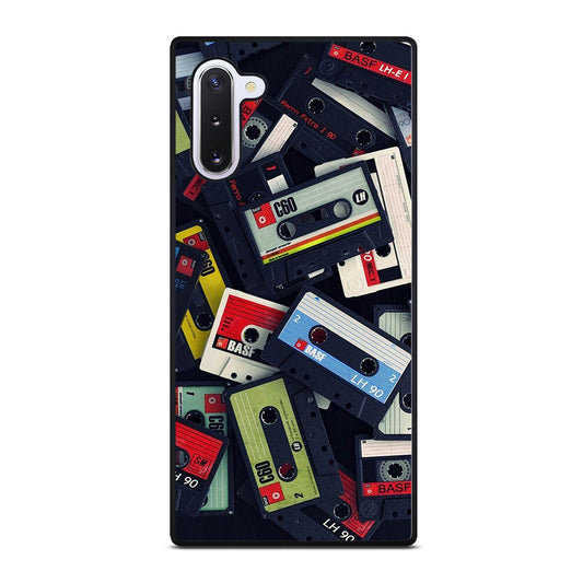 RETRO CASSETTE TAPE PATTERN Samsung Galaxy Note 10 Case Cover