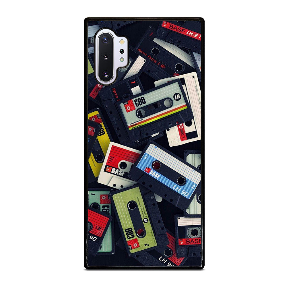 RETRO CASSETTE TAPE PATTERN Samsung Galaxy Note 10 Plus Case Cover
