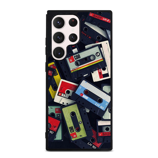 RETRO CASSETTE TAPE PATTERN Samsung Galaxy S23 Ultra Case Cover