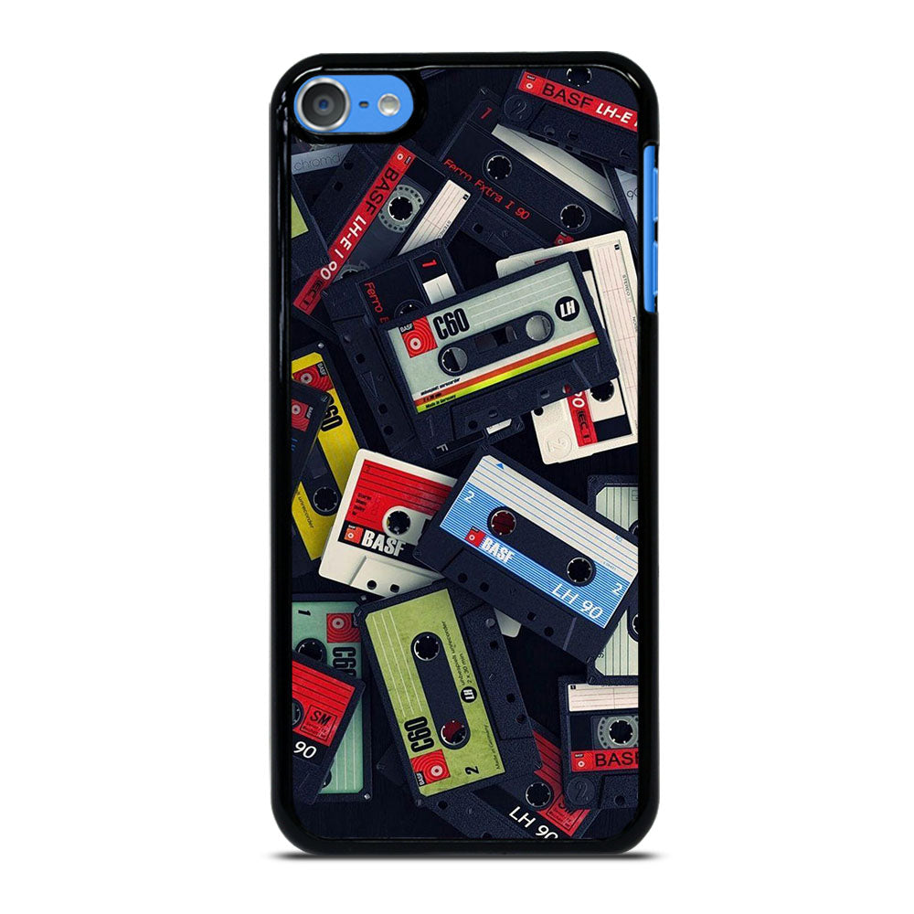 RETRO CASSETTE TAPE PATTERN iPod Touch 7 Case Cover