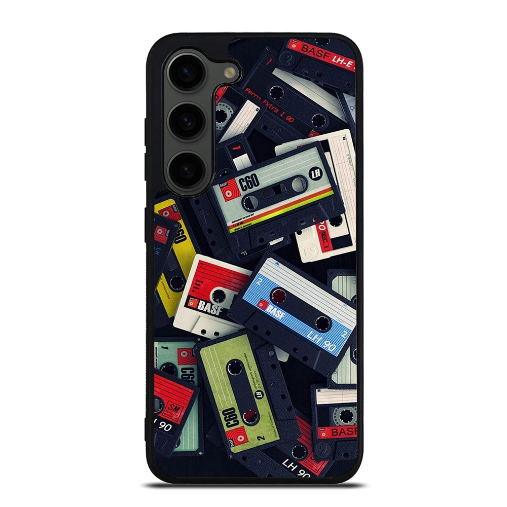 RETRO CASSETTE TAPE PATTERN Samsung Galaxy S23 Plus Case Cover