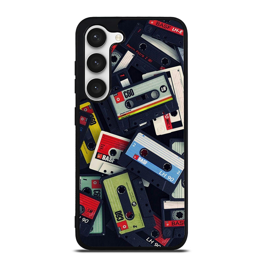 RETRO CASSETTE TAPE PATTERN Samsung Galaxy S23 Case Cover