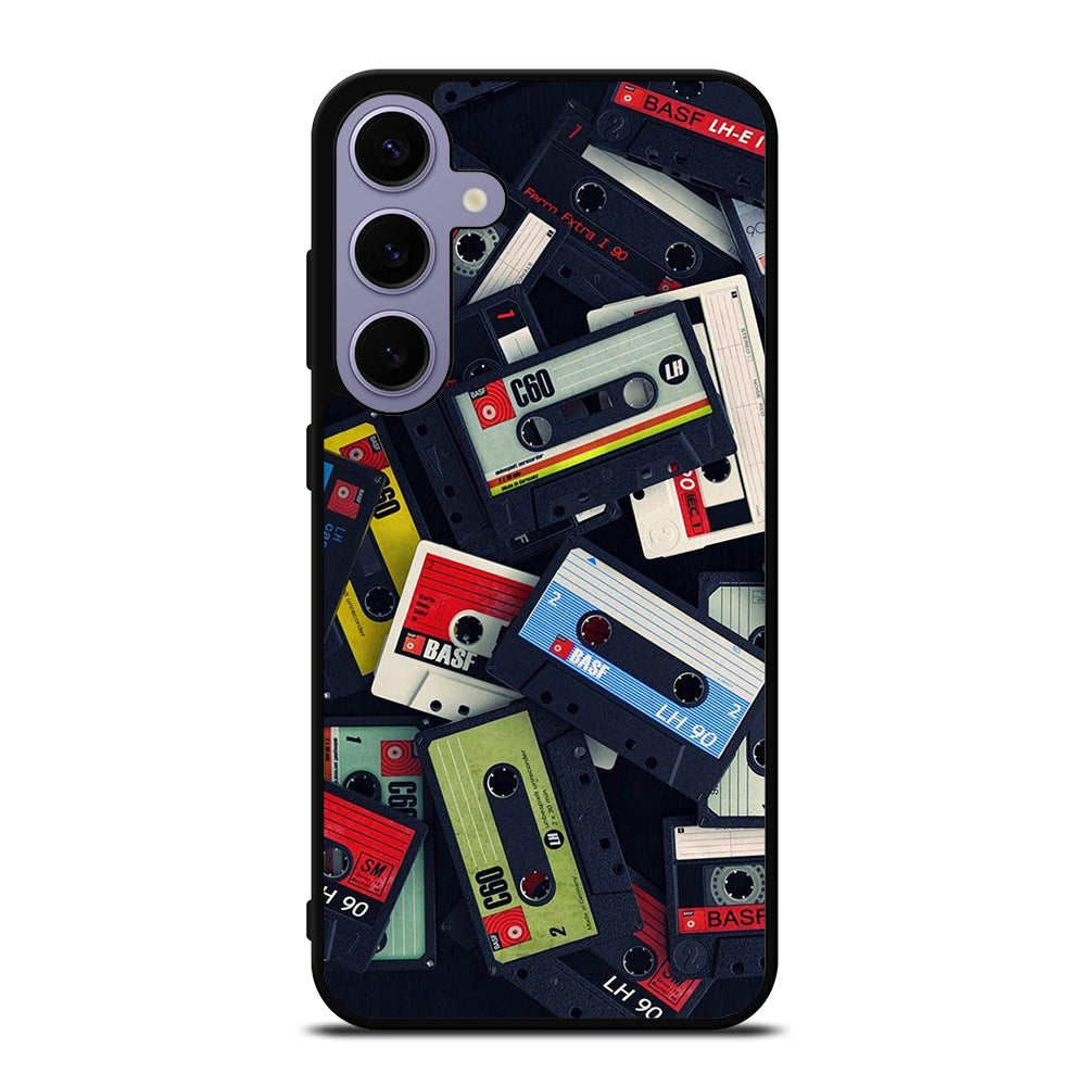 RETRO CASSETTE TAPE PATTERN Samsung Galaxy S24 Plus Case Cover
