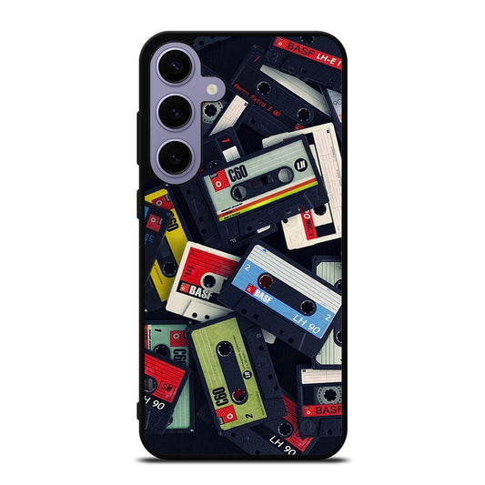 RETRO CASSETTE TAPE PATTERN Samsung Galaxy S24 Plus Case Cover