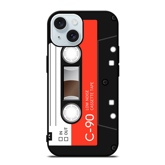 RETRO CASSETTE TAPE VINTAGE iPhone 15 Case Cover