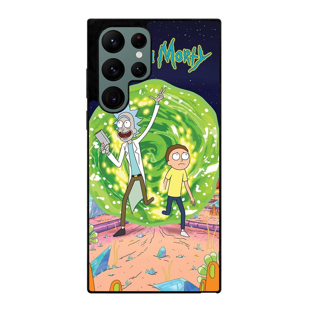 RICK AND MORTY IN PORTAL Samsung Galaxy S22 Ultra Case Cover