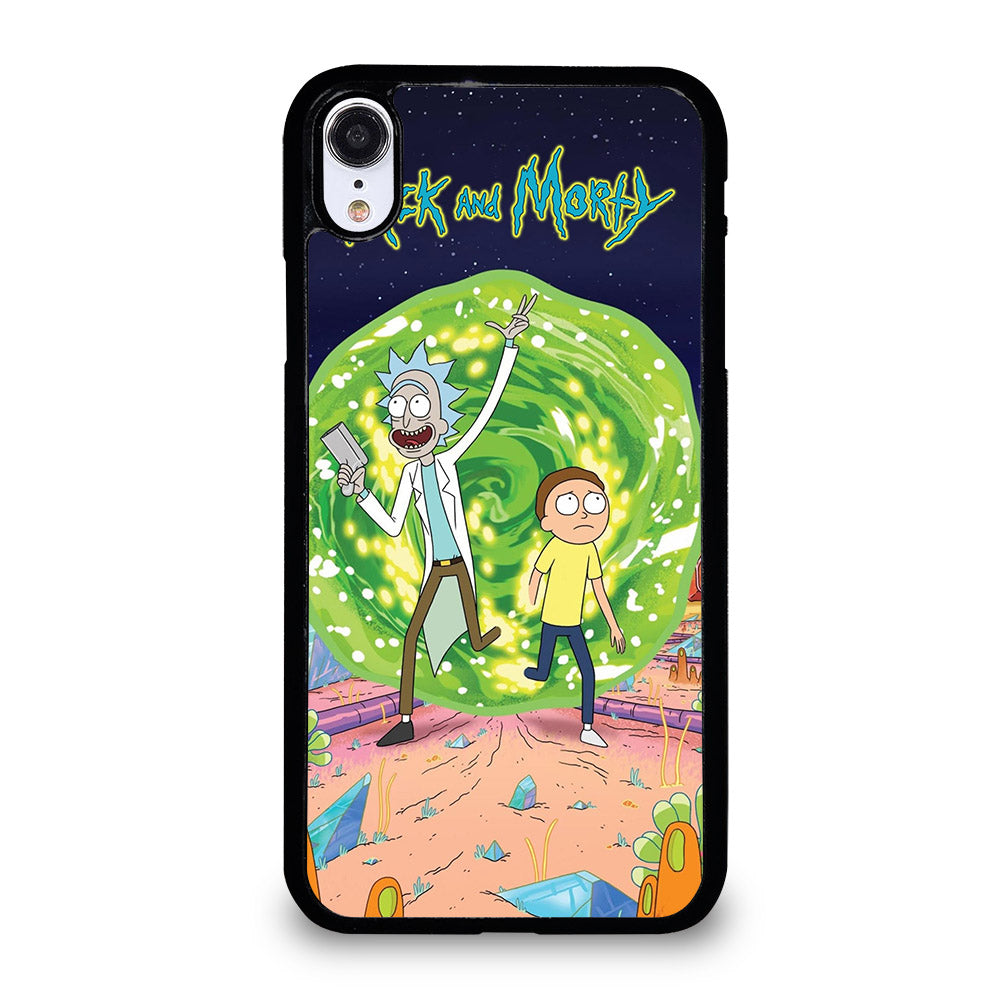 RICK AND MORTY IN PORTAL iPhone XR Case Cover