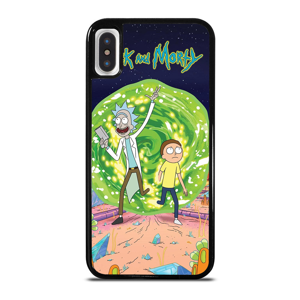 RICK AND MORTY IN PORTAL iPhone X / XS Case Cover