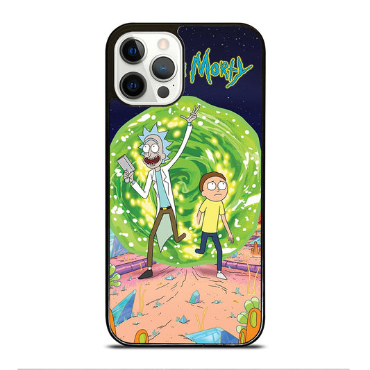 RICK AND MORTY IN PORTAL iPhone 12 Pro Case Cover