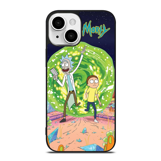 RICK AND MORTY IN PORTAL iPhone 13 Mini Case Cover