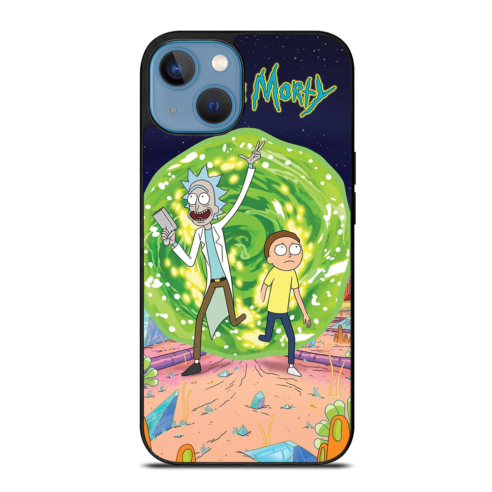 RICK AND MORTY IN PORTAL iPhone 13 Case Cover