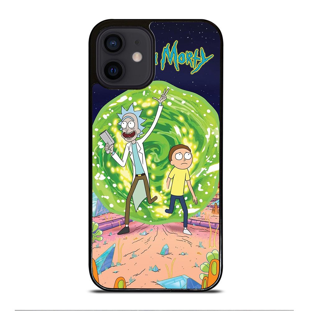 RICK AND MORTY IN PORTAL iPhone 12 Mini Case Cover