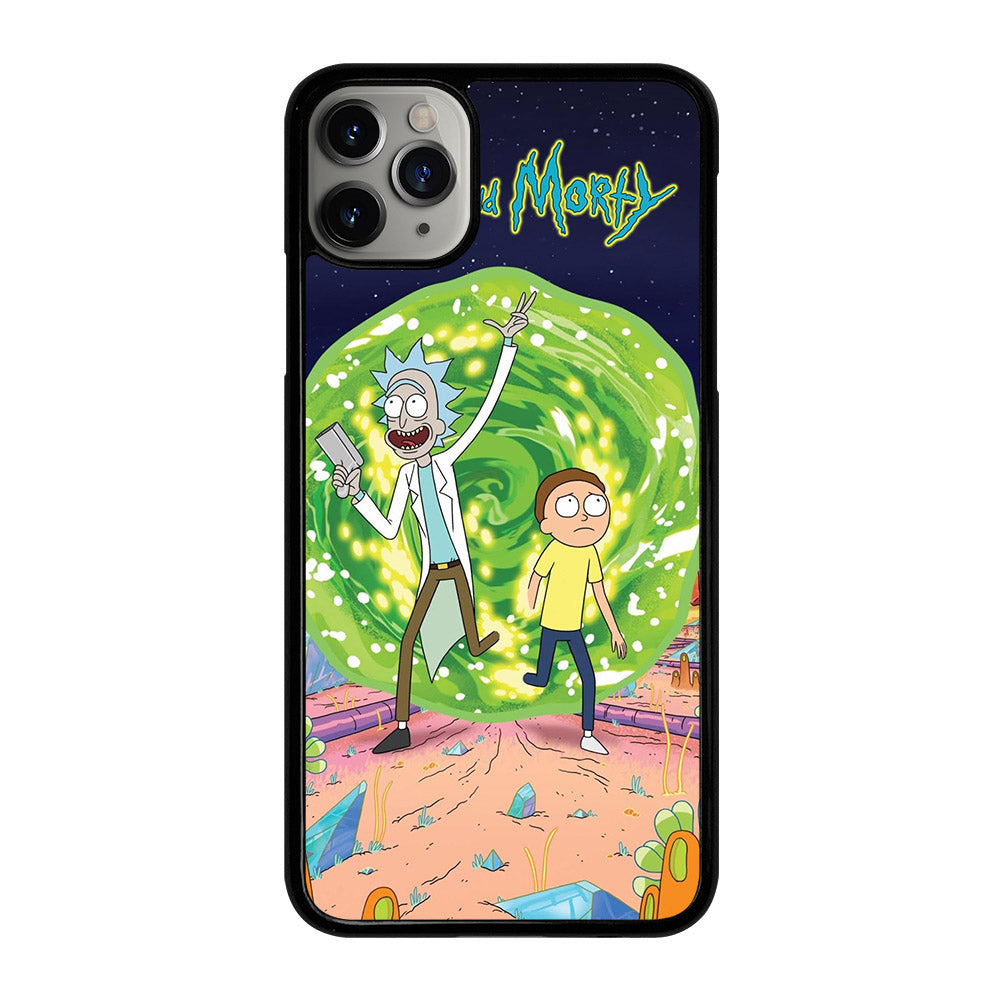 RICK AND MORTY IN PORTAL iPhone 11 Pro Max Case Cover