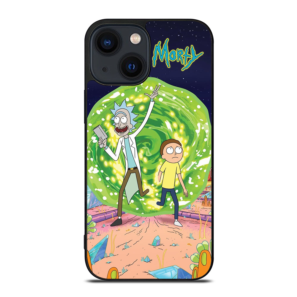 RICK AND MORTY IN PORTAL iPhone 14 Plus Case Cover