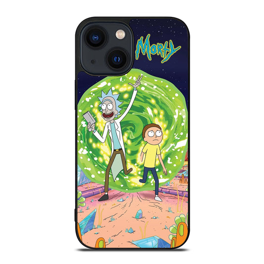 RICK AND MORTY IN PORTAL iPhone 14 Plus Case Cover