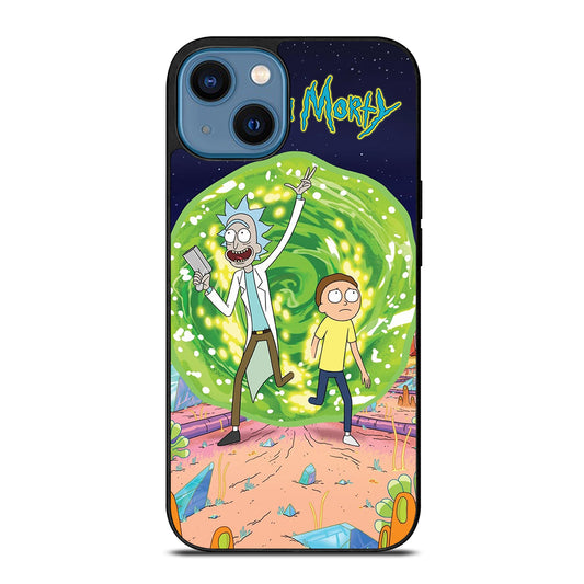 RICK AND MORTY IN PORTAL iPhone 14 Case Cover