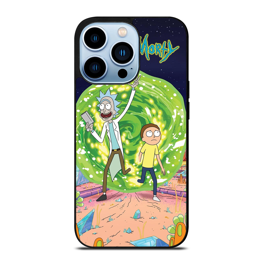 RICK AND MORTY IN PORTAL iPhone 13 Pro Max Case Cover