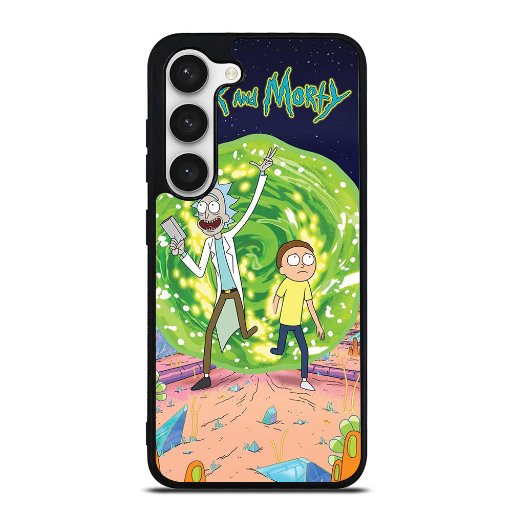 RICK AND MORTY IN PORTAL Samsung Galaxy S23 Case Cover