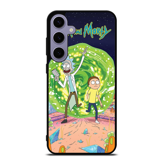 RICK AND MORTY IN PORTAL Samsung Galaxy S24 Plus Case Cover