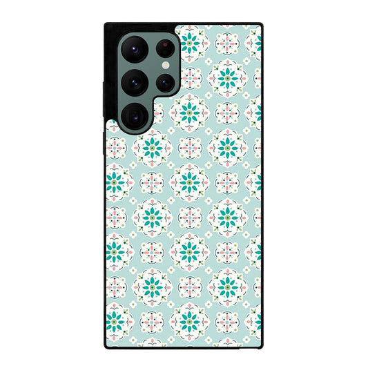 RILEY BLAKE BLUE PATTERN Samsung Galaxy S22 Ultra Case Cover