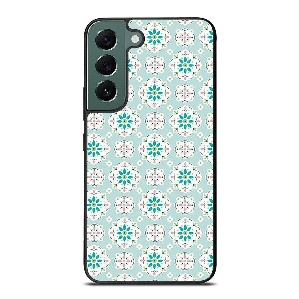 RILEY BLAKE BLUE PATTERN Samsung Galaxy S22 Case Cover