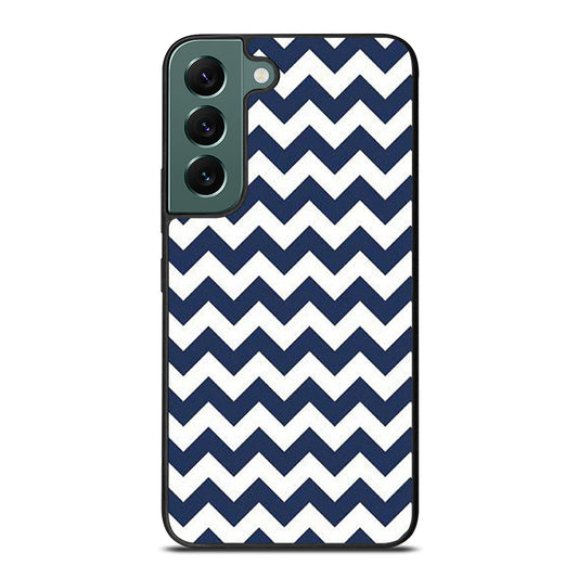 RILEY BLAKE CHEVRON PATTERN BLUE Samsung Galaxy S22 Case Cover