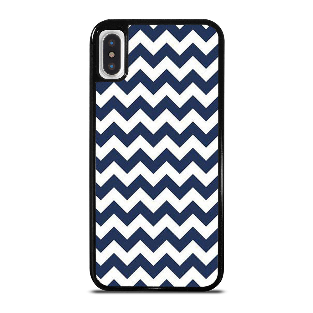 RILEY BLAKE CHEVRON PATTERN BLUE iPhone X / XS Case Cover