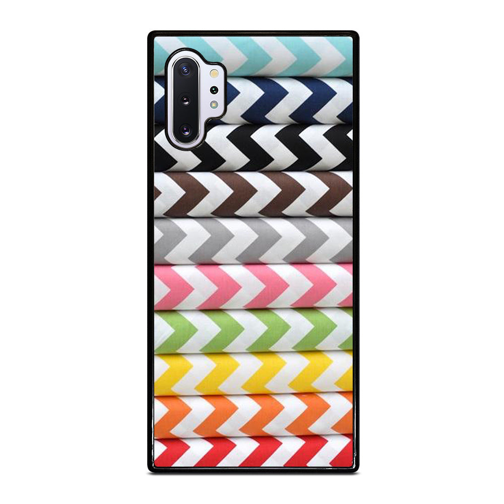 RILEY BLAKE CHEVRON PATTERN COLORFUL Samsung Galaxy Note 10 Plus Case Cover