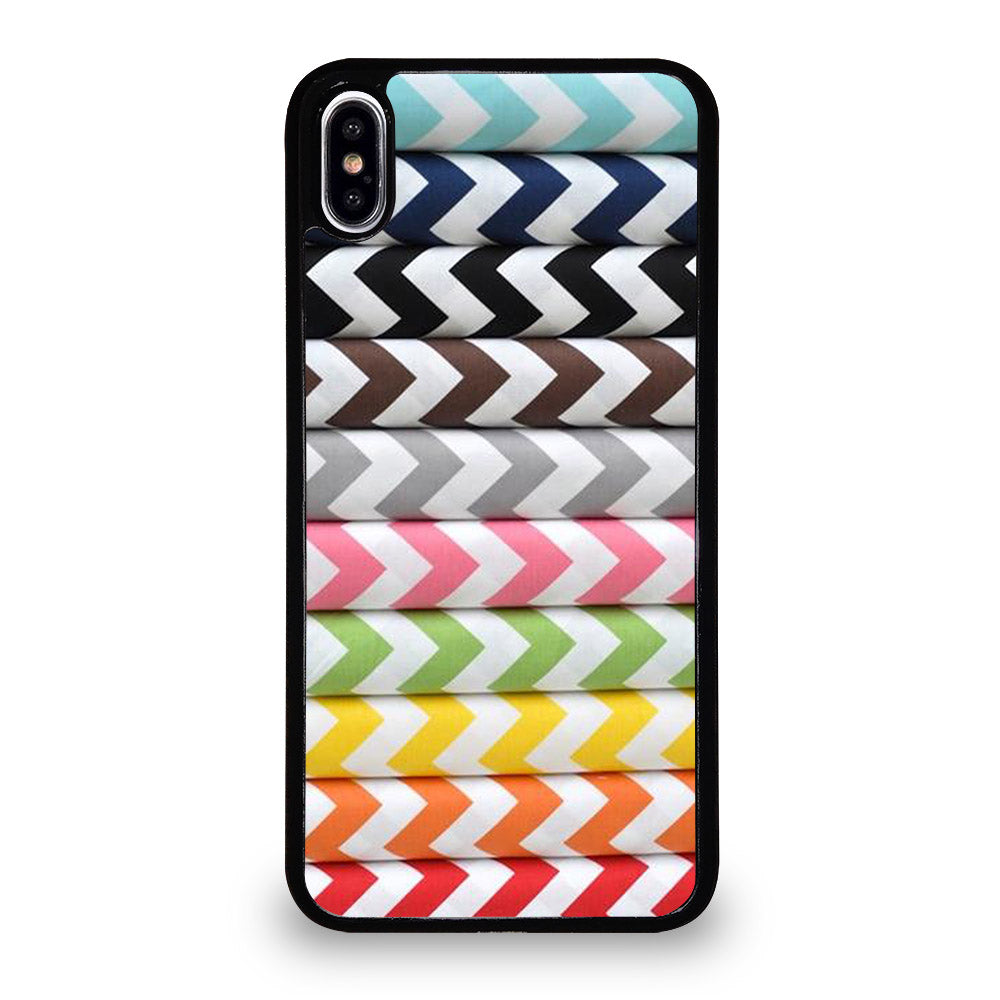 RILEY BLAKE CHEVRON PATTERN COLORFUL iPhone XS Max Case Cover