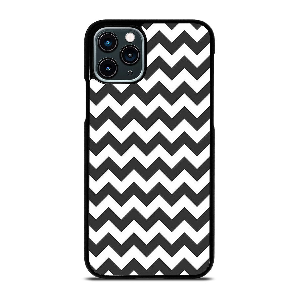 RILEY BLAKE CHEVRON PATTERN GREY iPhone 11 Pro Case Cover