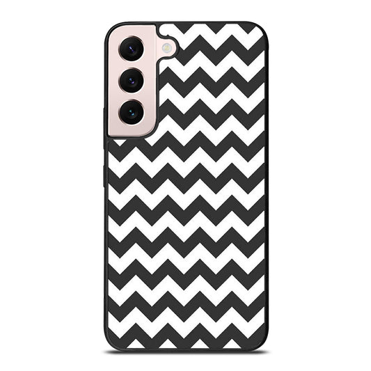 RILEY BLAKE CHEVRON PATTERN GREY Samsung Galaxy S22 Plus Case Cover