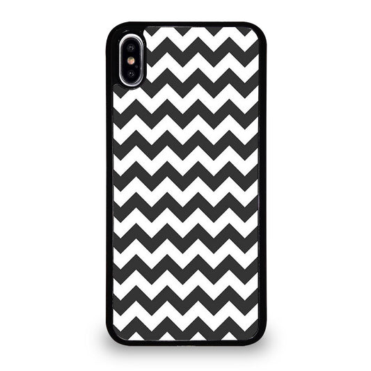 RILEY BLAKE CHEVRON PATTERN GREY iPhone XS Max Case Cover
