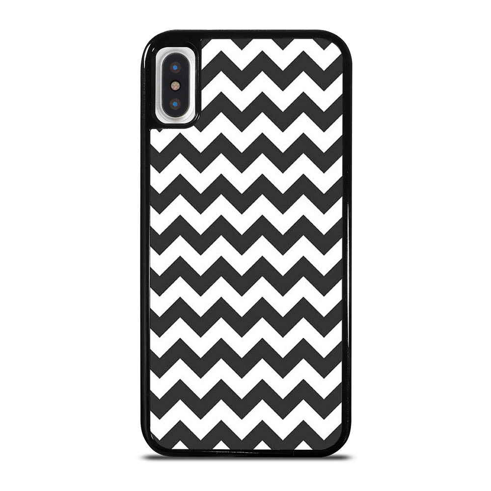 RILEY BLAKE CHEVRON PATTERN GREY iPhone X / XS Case Cover