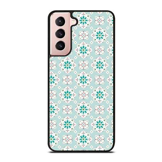RILEY BLAKE BLUE PATTERN Samsung Galaxy S21 Case Cover