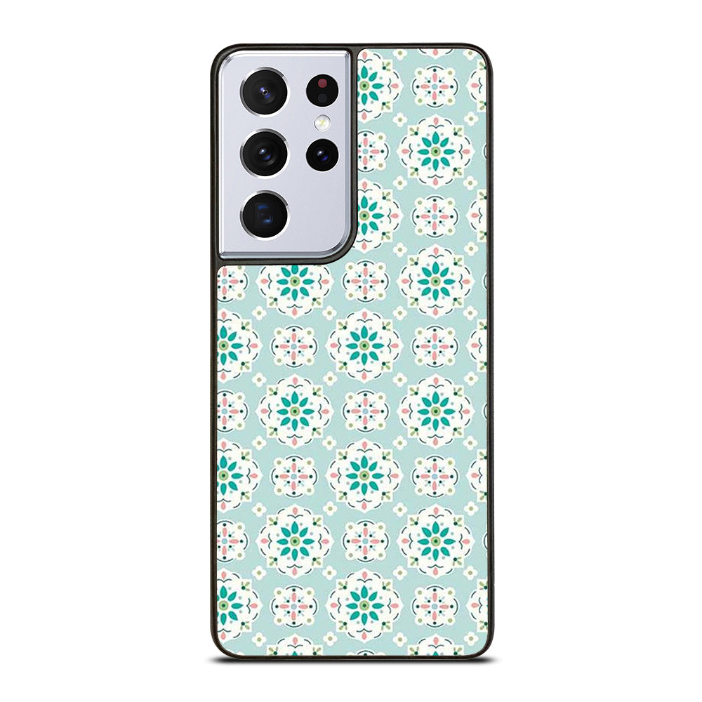RILEY BLAKE BLUE PATTERN Samsung Galaxy S21 Ultra Case Cover