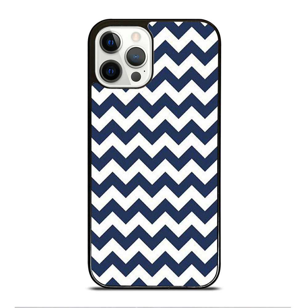 RILEY BLAKE CHEVRON PATTERN BLUE iPhone 12 Pro Case Cover