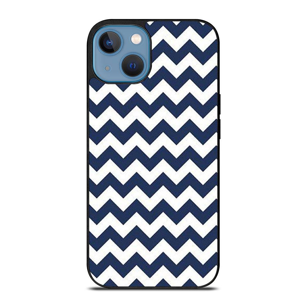 RILEY BLAKE CHEVRON PATTERN BLUE iPhone 13 Case Cover