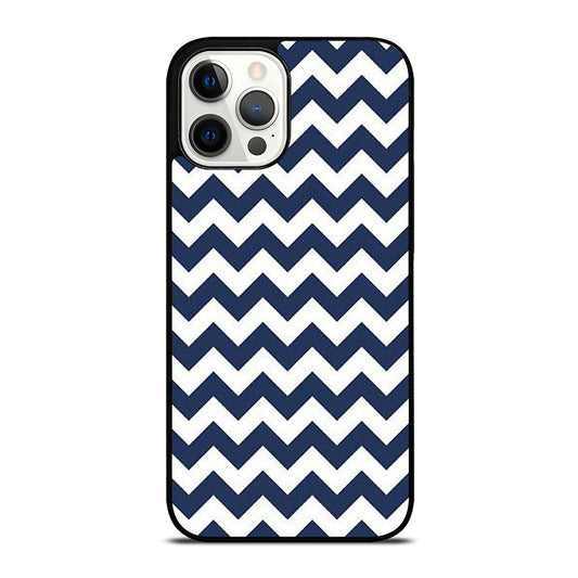 RILEY BLAKE CHEVRON PATTERN BLUE iPhone 12 Pro Max Case Cover