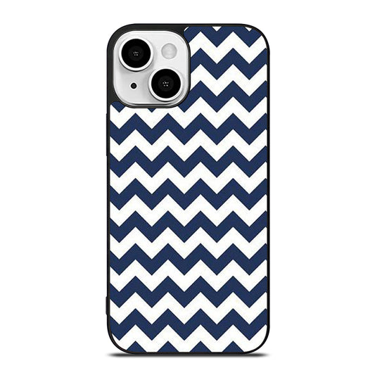 RILEY BLAKE CHEVRON PATTERN BLUE iPhone 13 Mini Case Cover