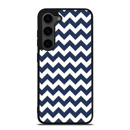 RILEY BLAKE CHEVRON PATTERN BLUE Samsung Galaxy S23 Plus Case Cover