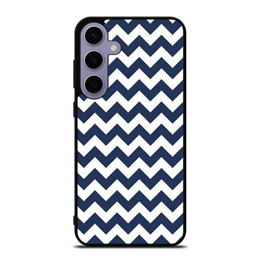 RILEY BLAKE CHEVRON PATTERN BLUE Samsung Galaxy S24 Plus Case Cover