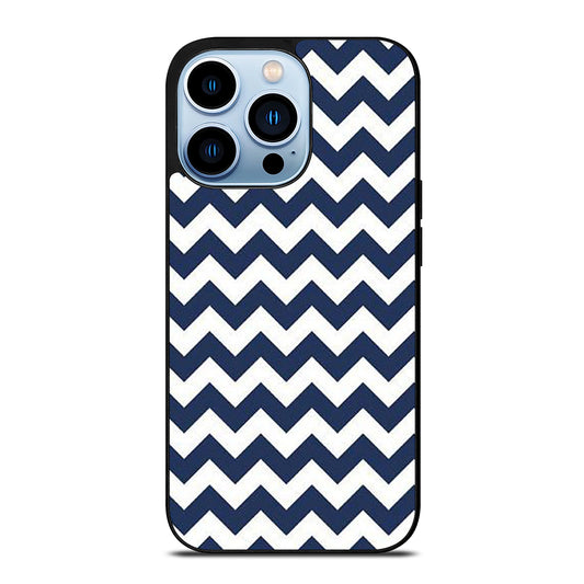 RILEY BLAKE CHEVRON PATTERN BLUE iPhone 13 Pro Max Case Cover
