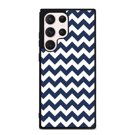 RILEY BLAKE CHEVRON PATTERN BLUE Samsung Galaxy S23 Ultra Case Cover