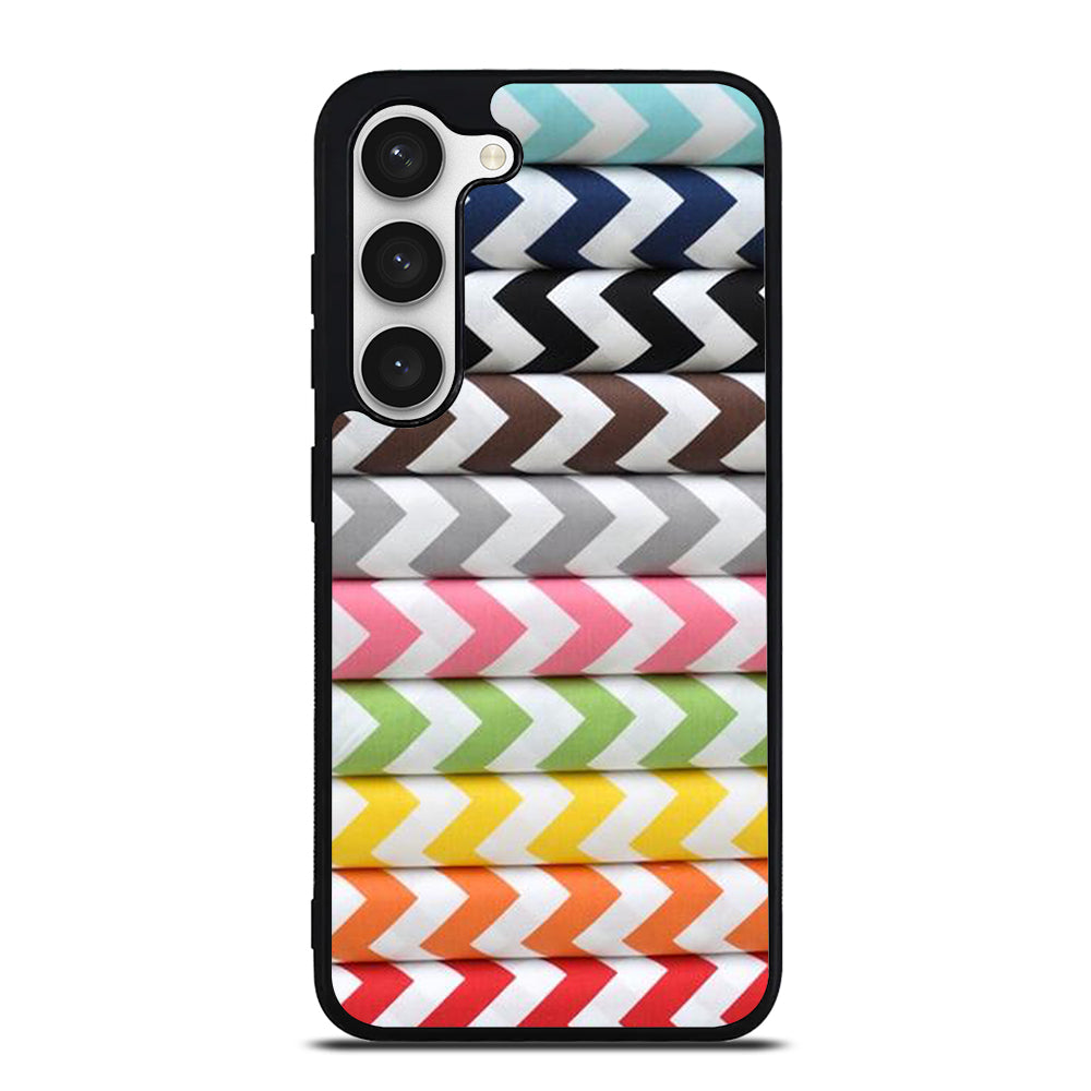RILEY BLAKE CHEVRON PATTERN COLORFUL Samsung Galaxy S23 Case Cover