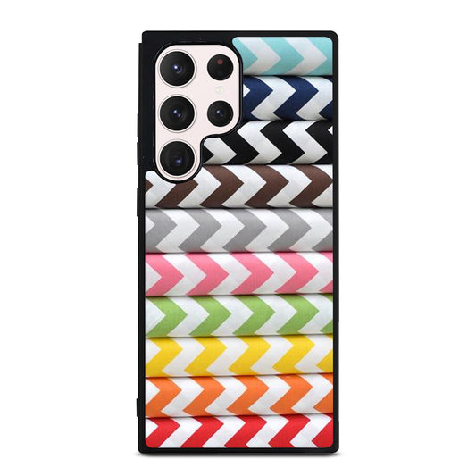 RILEY BLAKE CHEVRON PATTERN COLORFUL Samsung Galaxy S23 Ultra Case Cover