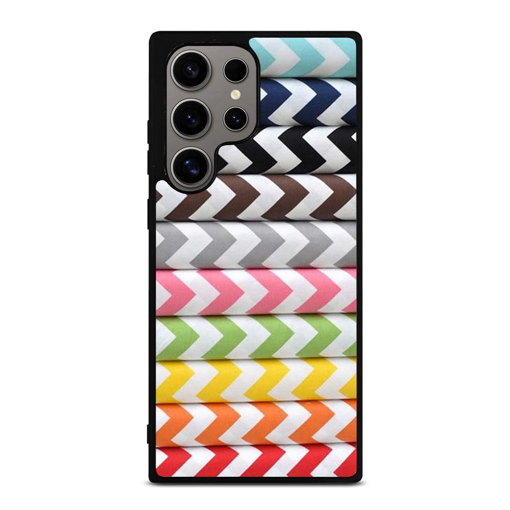 RILEY BLAKE CHEVRON PATTERN COLORFUL Samsung Galaxy S24 Ultra Case Cover