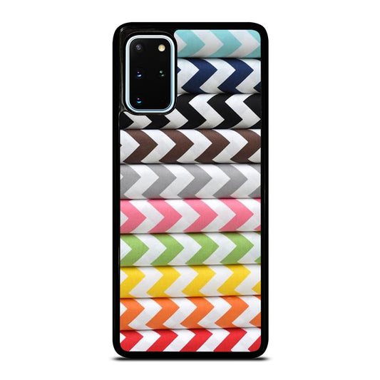 RILEY BLAKE CHEVRON PATTERN COLORFUL Samsung Galaxy S20 Plus Case Cover