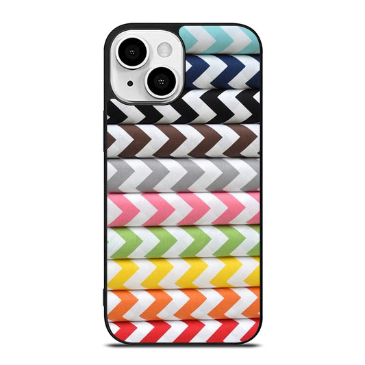 RILEY BLAKE CHEVRON PATTERN COLORFUL iPhone 13 Mini Case Cover